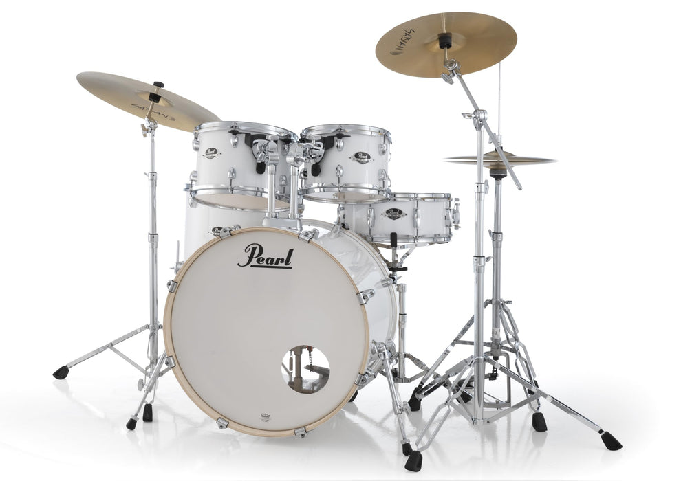 Export 5 Piece Shell Pack 22/16/13/12/14 Pure White with Hardware (Cymbals Sold Separately)
