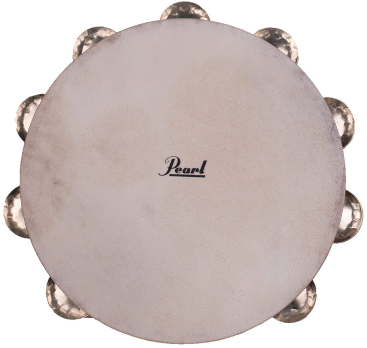 Pearl German Silver Double Row Orchestral Tambourine (PETM1018GS)