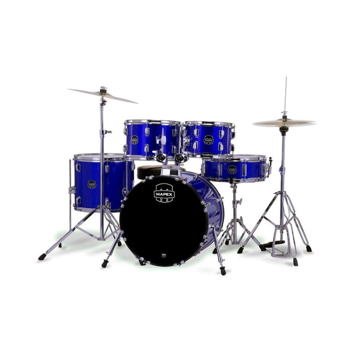 Mapex Comet 5-Piece Drum Set 18" Bass Drum, Indigo Blue
