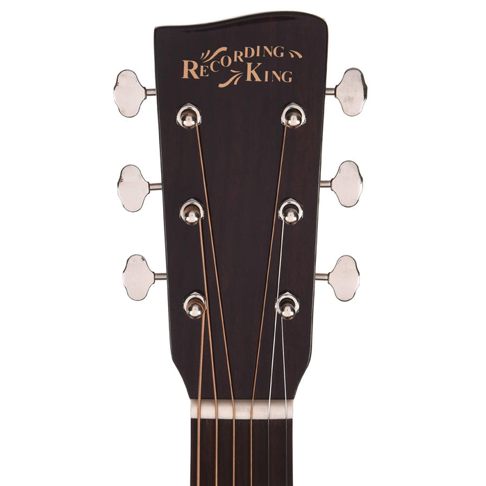 Recording King 6 String Acoustic Guitar, Right, Natural (RD-318)