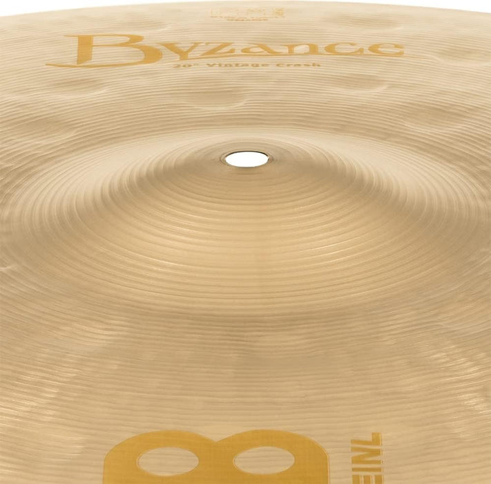 Meinl Cymbals Byzance 20" Extra Dry Thin Crash — MADE IN TURKEY — Hand Hammered B20 Bronze, 2-YEAR WARRANTY, B20EDTC