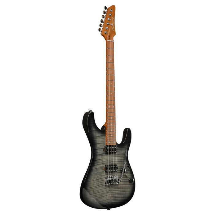 Ibanez AZ24S1F Standard 6-String Right-Handed Electric Guitar with Roasted Maple Neck and Jatoba Fretboard (Transparent Black Sunburst)