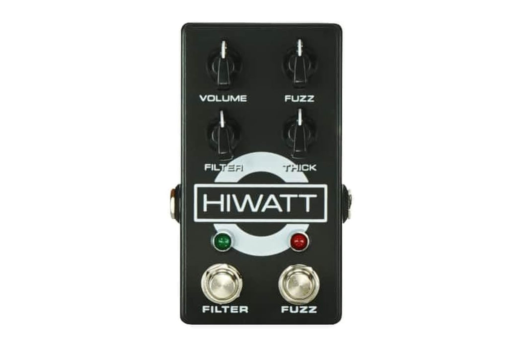 Hiwatt Filter Fuzz MKII 60s-Style Guitar Effects Pedal with Filter, Thick Control, Black