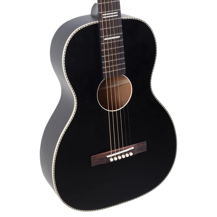 Recording King Dirty 30's Series 7 Single 0 Acoustic Guitar - Matte Black (RPS-7-MBK)