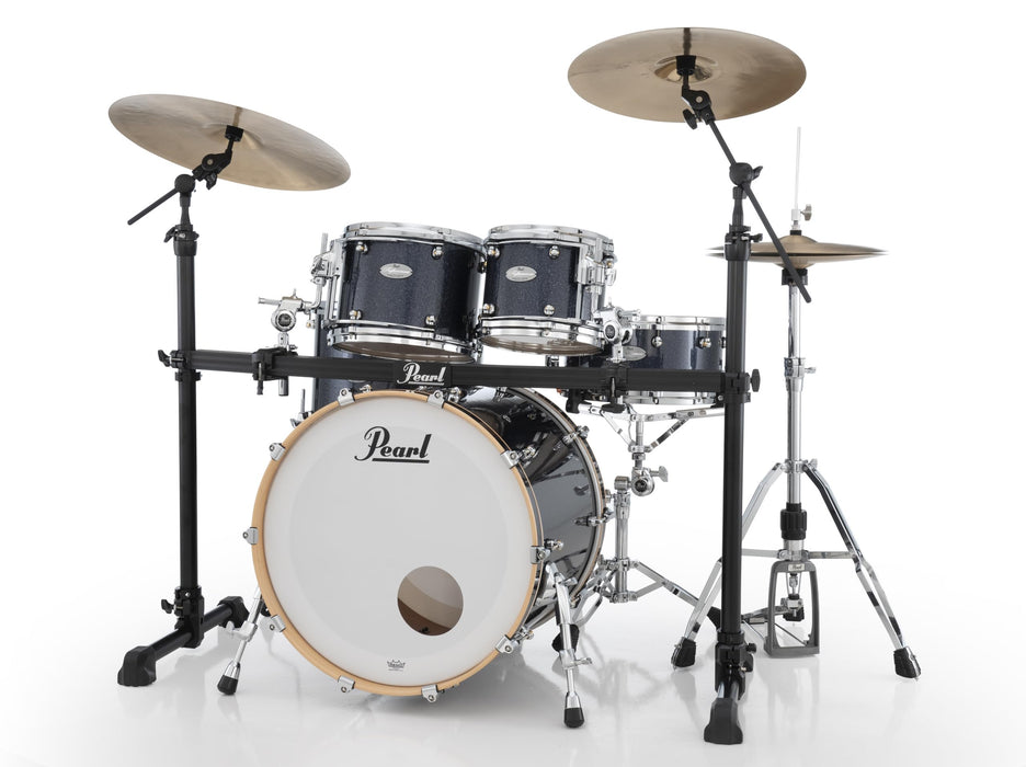 Pearl Icon Three-Sided Drum Rack, Curved/Black (W/Pcx100/B X4 & Pcl100/B X2)