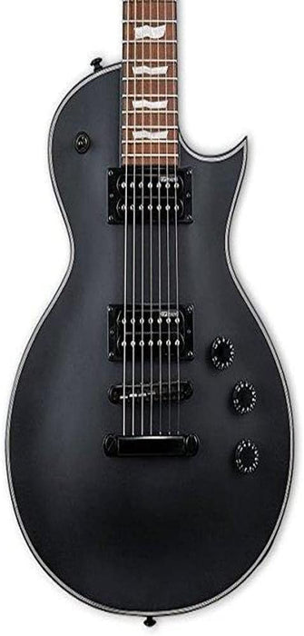 ESP LTD EC-257 7-String Electric Guitar, Black Satin