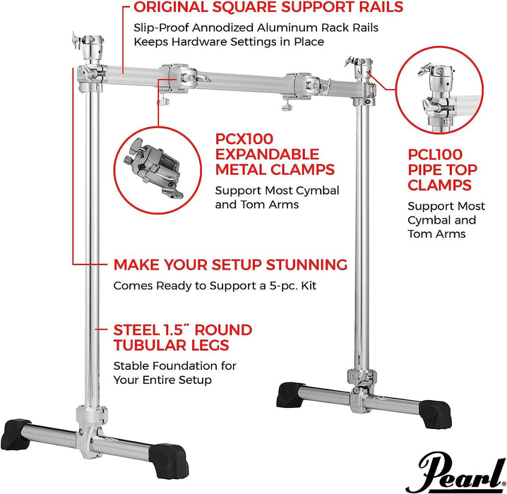 Pearl Icon Single Straight Drum Rack - Chrome (DR511)