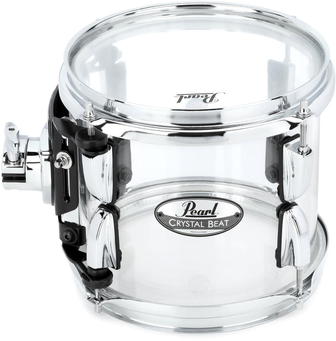 Pearl Crystal Beat 8"x7" Crystal Beat Tom w/OptiMount, Ultra Clear Acrylic (CRB0807T/C730)