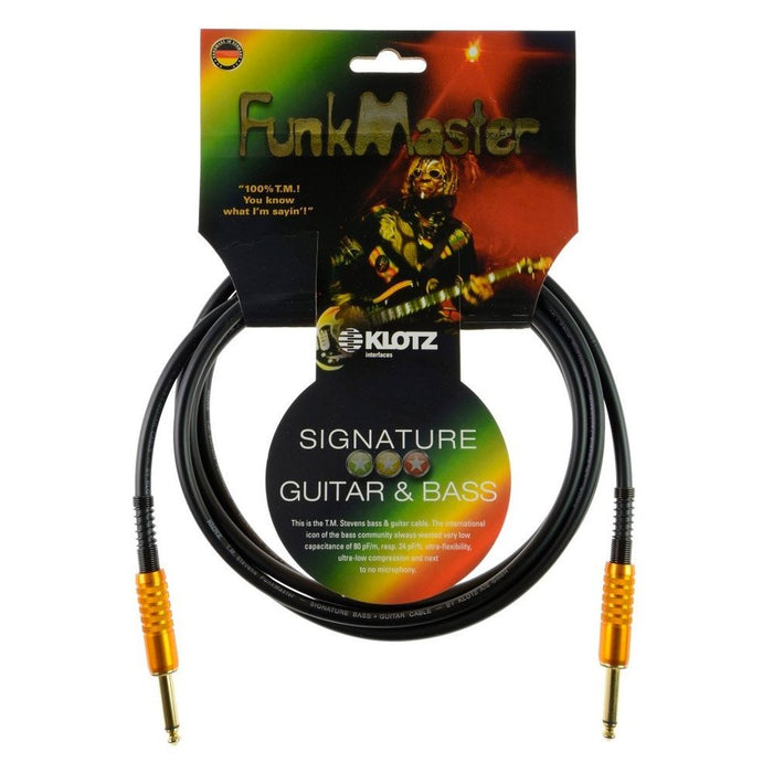 Klotz FunkMaster High End Guitar & Bass Cable (Straight - Straight) (3.0)