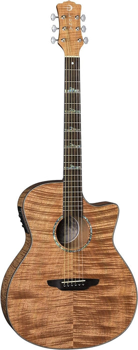 Luna High Tide Grand Concert Cutaway Acoustic/Electric Guitar, Exotic Mahogany