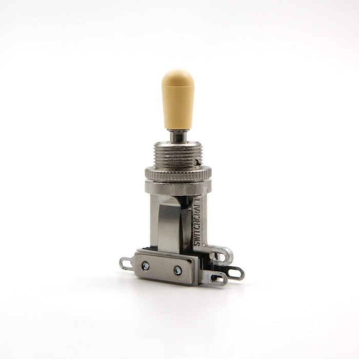 Switchcraft 3-Way Short Toggle Switch w/ Genuine Switchcraft Cream Tip