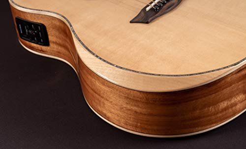 Washburn Allure Bella Tono Studio Cutaway Acoustic Electric Guitar, Gloss Natural (BTSC56SCE-D-U)