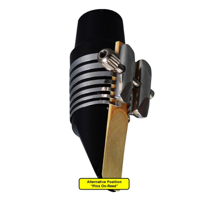 Rovner Ligature & Plastic Cap for Tenor Standard Saxophone - Platinum Ligature for Metal Mouthpiece (P-3ML)