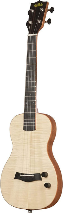 Kala Brand Music Solid Body Electric Flame Maple Tenor Ukulele (KA-SB-MAP-T_W/BAG)