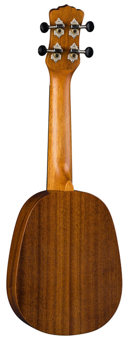 Luna Vintage Mahogany Soprano Pineapple Ukulele (UKE VMP)