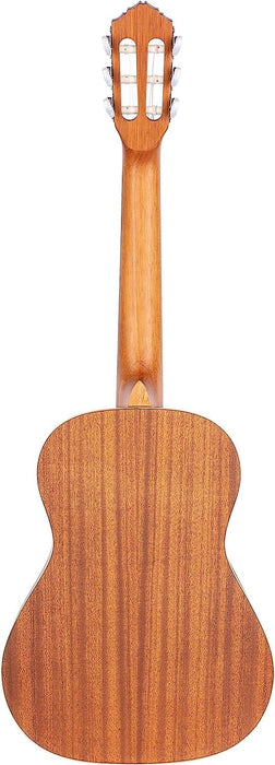 Ortega Guitars R122-1/2 Family Series 1/2 Body Size Nylon 6-String Guitar with Cedar Top, Mahogany/Satin Finish/Natural