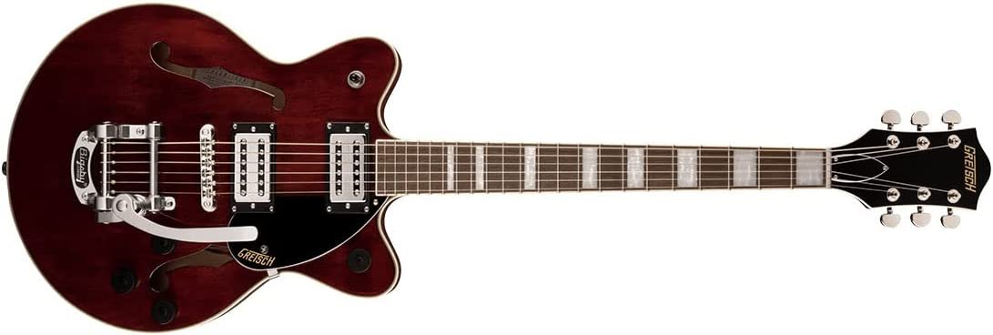 Gretsch G2655T Streamliner Center Block Jr. Double-Cut with Bigsby, Laurel Fingerboard, Broad'Tron BT-2S Pickups Electric Guitar (Right-Handed, Walnut Stain)