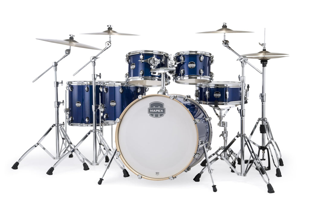 Mapex Mars Maple 6-Piece Studioease Shell Pack w/ 22" Bass Drum - Midnight Blue (MM628SFUOD)