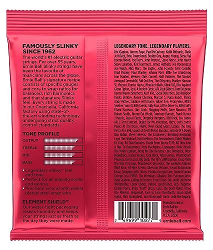Ernie Ball Burly Slinky Nickel Wound Electric Guitar Strings, 11-52 Gauge (P02226)