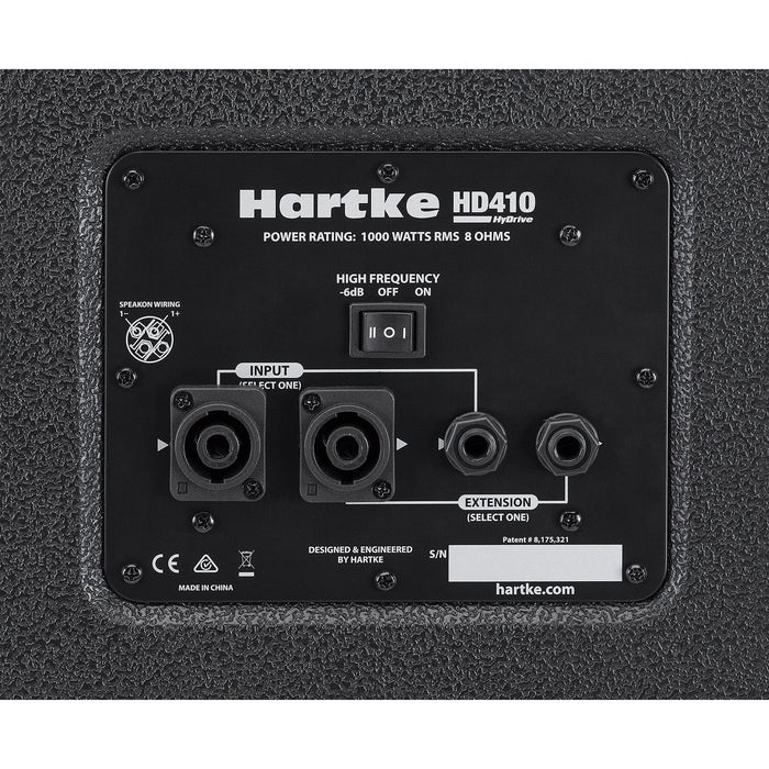 Hartke HyDrive HD410 1,000-Watt 4x10 Inches Bass Cabinet