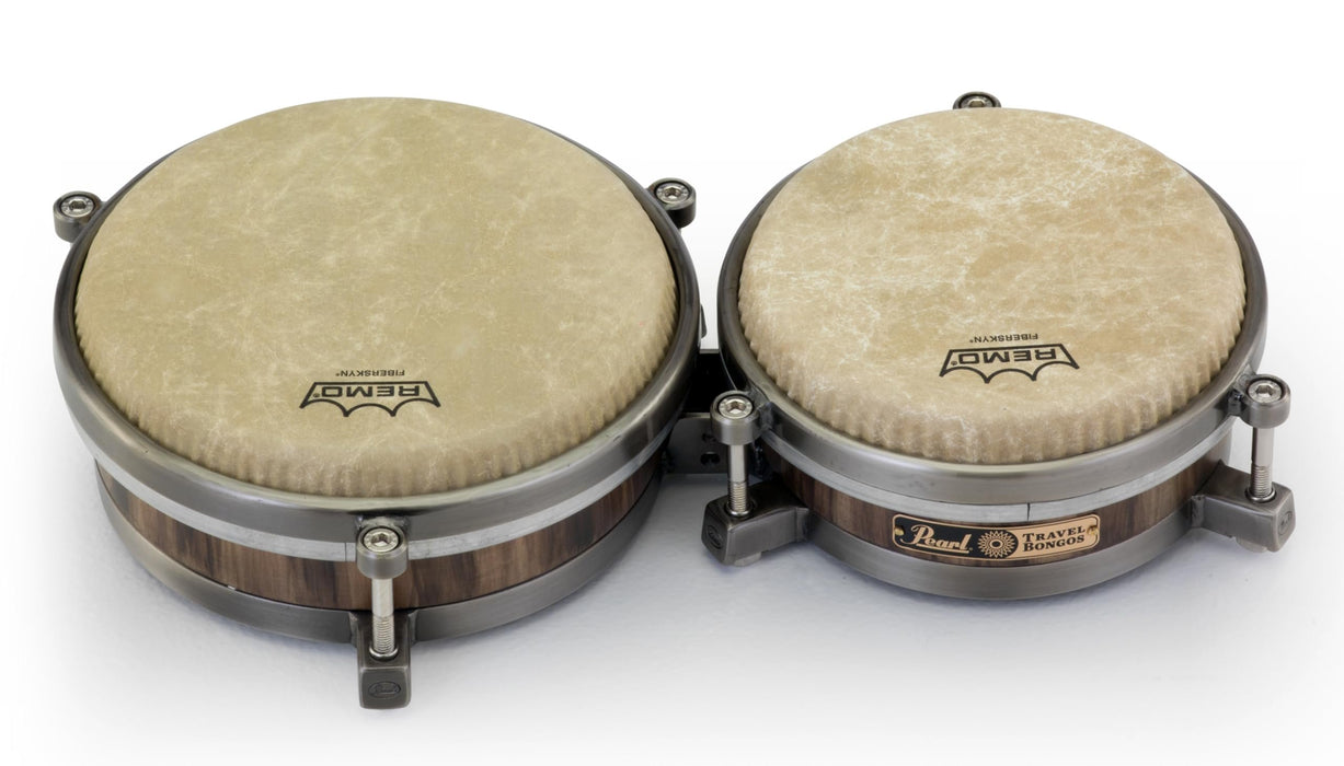 Pearl Travel Bongos Traditional 7 Inch and 8.5 Inch