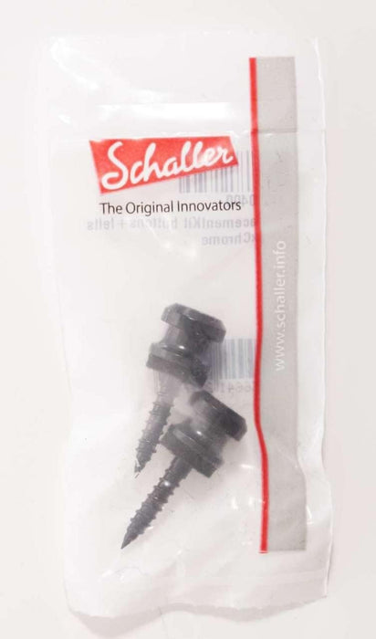 Schaller Security Lock Strap Pins - Black Chrome (24030400)