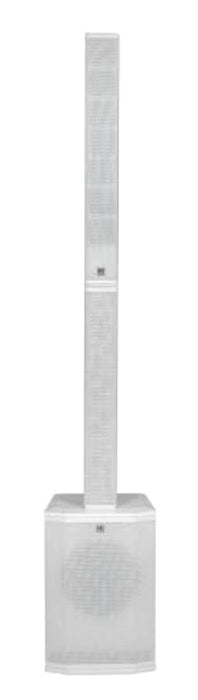 HK Audio HK-POLAR-MKII-10-WHT 2000 watt 10in Powered Column PA MK II with 4 Ch Mixer 24-bit DSP EQ Bluetooth 5 TWS in White