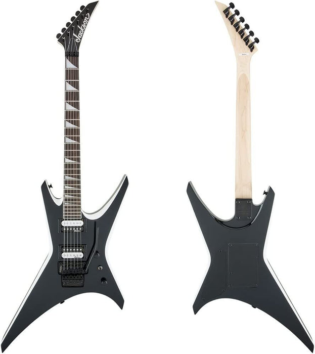 Jackson JS Series Warrior JS32, Amaranth Fingerboard, Black with White Bevels Electric Guitar