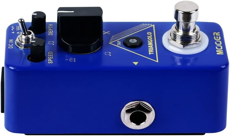 MOOER TRIANGOLO Guitar Micro Tremolo Pedal with 3 Selectable Wave Forms, 5 Different Sub Division Values, Guitar Gigging Effects Pedal