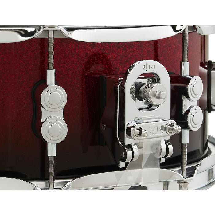 PDP Concept Maple 5.5x14 Red to Black Fade Lacquer Snare (PDCM5514SSRB)