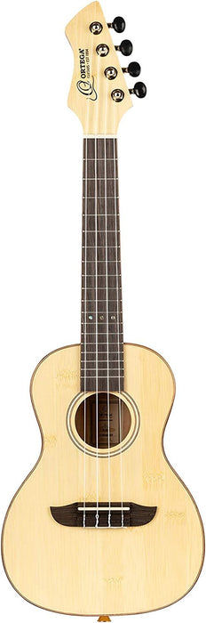 Ortega Guitars, 4-String Horizon Series Revese Headstock Concert Ukulele w/Bag, Right, Natural (RUBO)