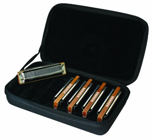 Hohner Marine Band Harmonica 5-Pack with Case (MBC)