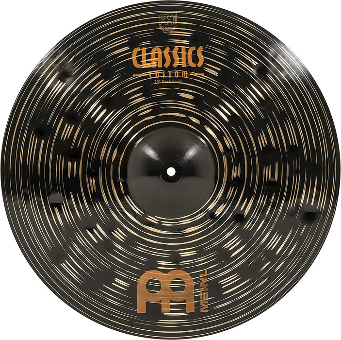 Meinl 20" Crash Cymbal - Classics Custom Dark - Made in Germany, 2-YEAR WARRANTY (CC20DAC)