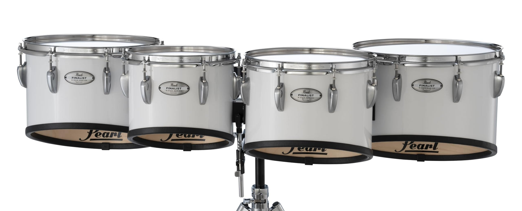 Pearl 10+12+13+14 Finalist Marching Tenor Set in #33 Pure White (FMTB0234/A33)