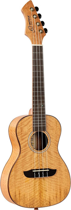 Ortega Guitars, 4-String Horizon Series Revese Headstock Concert Ukulele w/Bag, Right, Natural (RUMG)