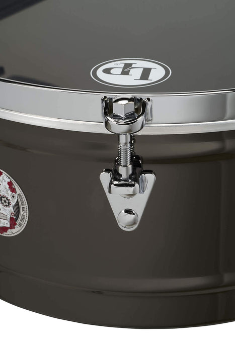 Latin Percussion Karl Perazzo Top-Tuning Timbales (LP1415-KP) Black Nickel