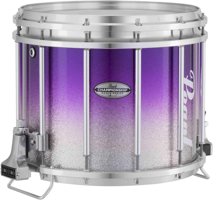 Pearl Championship Maple Varsity FFX Marching Snare Drum Fade Top Finish 14 x 12 in. Purple Silver #977