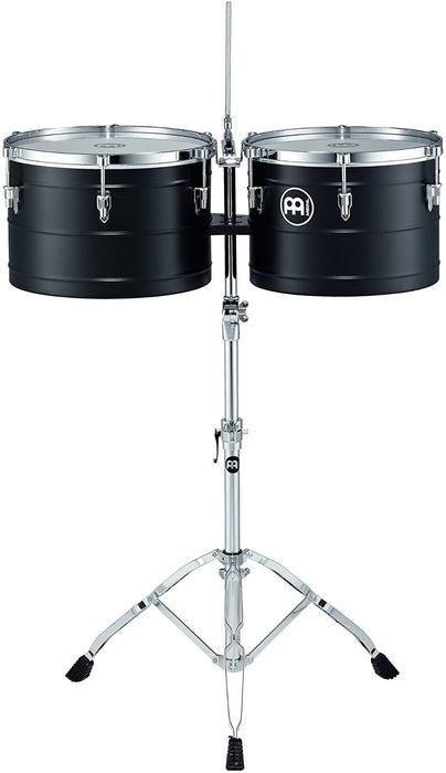 Meinl Percussion MTT1415BK Marathon Series Turbo 14 and 15 Inch Deep Shell Timbales, Black