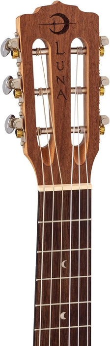 Luna Henna Dragon Mahogany Acoustic-electric Guitarlele - Open Pore