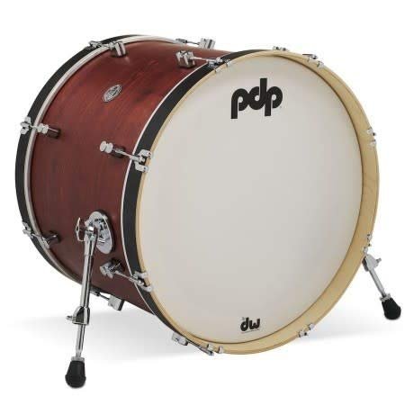 PDP Concept Classic 16"x22" Bass Drum, Ox Blood Stain (PDCC1622KKOB)