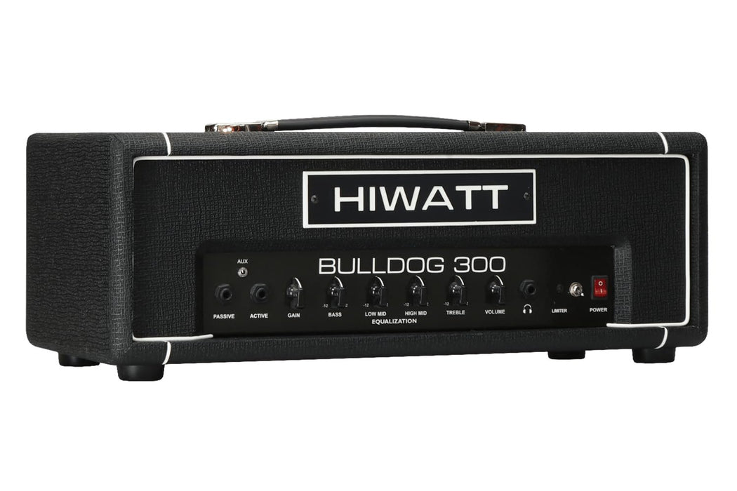 Hiwatt Bulldog 300 Bass Amplifier Head, 300 Watts, 4 Band EQ, 21.85 x 10.43 x 12.6 Inches