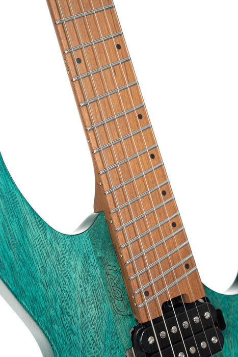 Cort SPACEG6MSSGTQ Space G6 Multi-Scale Guitar Turquoise