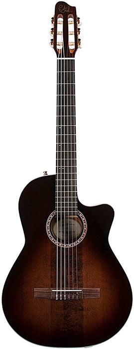 Godin Guitars Godin 049615 Arena Pro CW Bourbon Burst 6 String Classical Acoustic-Electric Guitar with Gig Bag