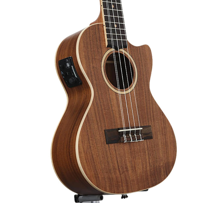 Lanikai, 5-String Ukulele, Black,Chrome,Clear (ACST-5CET)