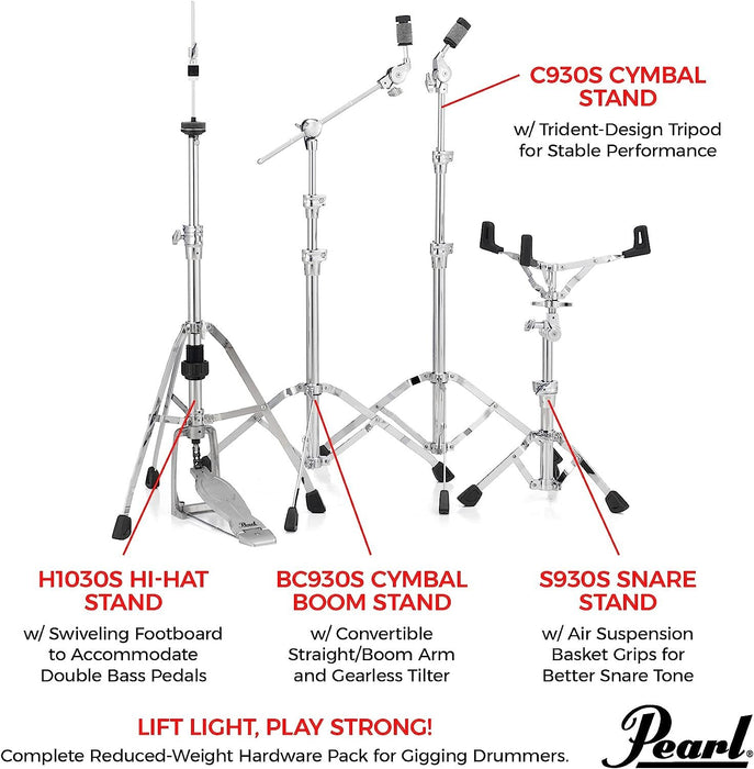 Pearl 930 Series Single Braced Hardware Pack (HWP930S)