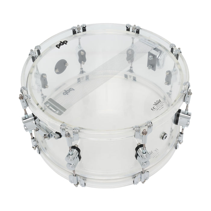 PDP Concept Acrylic Snare 6.5x14" Clear with Chrome Hardware