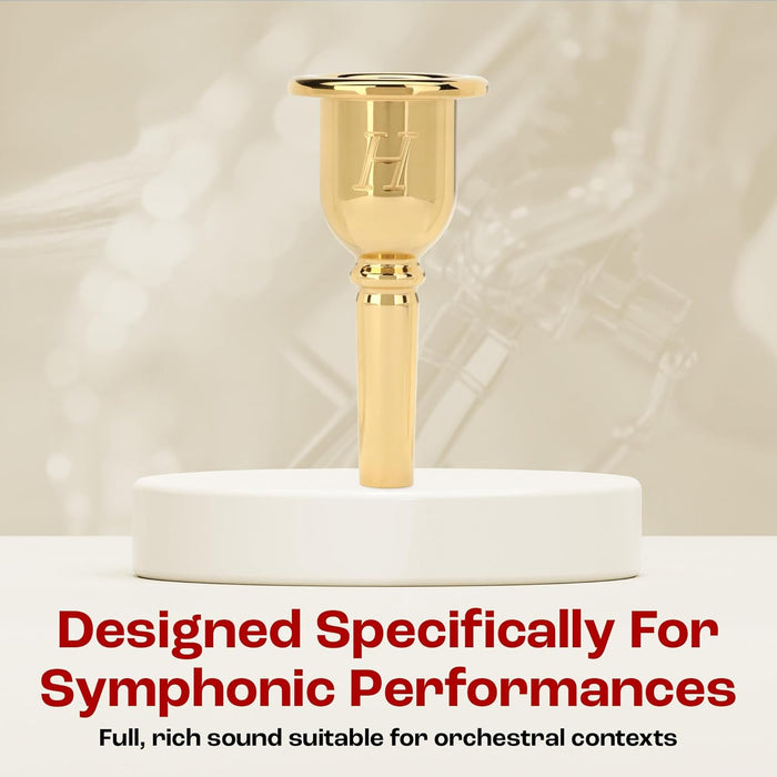 Denis Wick Heritage Trombone Mouthpiece Gold-Plated 3180G-5BS Small Shank