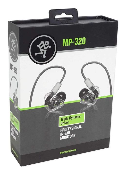 Mackie MP Series in-Ear Headphones & Monitors with Triple Dynamic Drivers (MP-320)