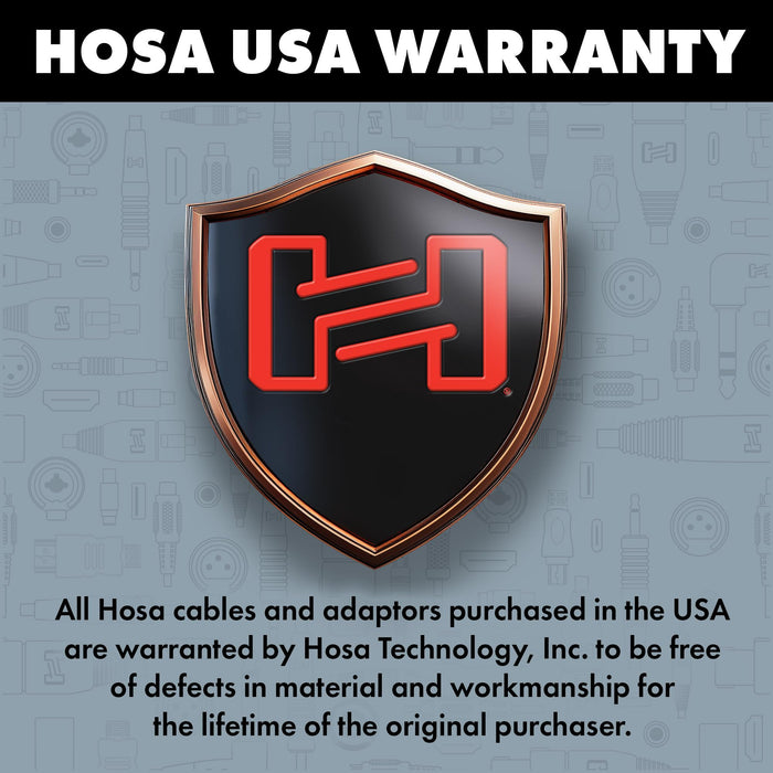 Hosa YPP-136 1/4 inch TRSF to Dual 1/4 inch TS Stereo Breakout Cable