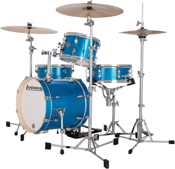 Radic Ludwig Breakbeats [LC2792] Drum Set, Blue Sparkle